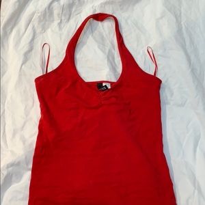 red halter top